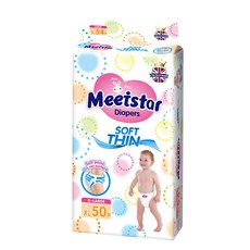 Meetistar 嬰兒拉拉褲 柔軟輕薄, 1個, 拉拉褲XL碼50片