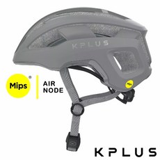 KPLUS 前衛科技感單色 亞洲頭型單車安全帽 公路競速休閒 Mips Air Node系統-NOVA, 水泥灰,M(56-59cm), 1個