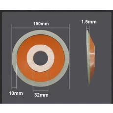 싱글 베벨 엣지 다이아몬드 그라인딩 휠 수입 앵글 텅스텐 스틸 톱날 밀링 커터 터닝 툴 비트, 01 150x32x10x1.5, 05 320