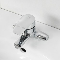 국산 4인치 세면수전 2홀 세면대 세면기 수전 욕실 화장실 수도꼭지 교체, 1개