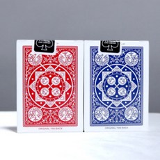 마술도구 바이시클카드 탈리호팬백 마술카드, 레드, 1개