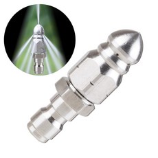 케이엘 하수구 배관 청소 고압 세척 노즐 단품, 뾰족노즐 앞1구 후방6구