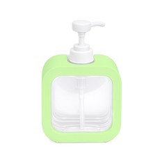 헬로제인 사각 투명 다용도 디스펜서 500ml, 그린, 1개