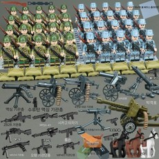 2차세계대전 미니피규어 세트 미피 호환블럭 미국 영국 독일 러시아 Soldiers Army, 8노선+미군 40명 고급세트