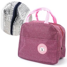 보온보냉백 핑크 도시락 가방 보냉 보온 피크닉 가방