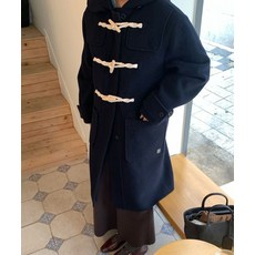 CGP WOOL 더플 롱 코트 네이비