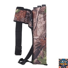 弓箭三管箭袋 牛津佈箭袋 三管箭囊 三管箭壺 可調節射箭袋 臺灣出貨, 迷彩, 1個