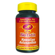 Bioastin 夏威夷蝦紅素軟膠囊 12mg, 50顆, 1罐