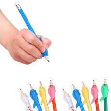 실리콘 연필 글씨 교정 글쓰기 그립 10개