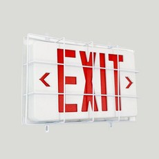 탄럭스 LED 비상등 와이어 가드 보호 코팅된 강철 가드와, Exit Sign