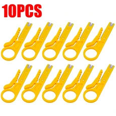 10/1PCS 케이블 스트리핑 와이어 커터 크림핑 도구 다용도 스트리퍼 나이프 크림퍼 플라이어 미니 휴대용, 1개, 04 10PCS