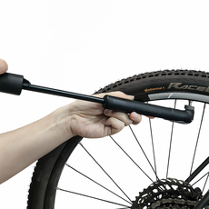 다용도 휴대용 자전거 공기주입기 에어펌프 바람주입기, 1개, 블랙