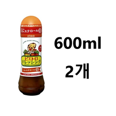 피에트로 드레싱 일본식 간장 600ml 2개 샐러드 jpcc (제조시부터 유통기한이 2개월내로 짧은 상품 입니다.)