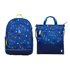 BeanpoleKids 藍色圖案背包套組 (PS00121998P)