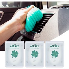 ASFSKY 키보드 클리닝 젤 레몬 유니버설 퍼티 먼지 자동차 인테리어 클리너 제거 슬라임 선물 남성 여성 여성용 1팩, LightGreen 3