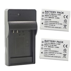 올림푸스 T 00 0 X 36 960 코니카 미놀타 NP 900 DiMAGE E40 E50용 Li 80B 배터리 충전기, 2 Battery 1 Charger, 1개