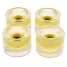 STK 40x51mm 스케이트보드 롱보드 바퀴가 밤 78A에 빛납니다, PU, 옐로우, 1개