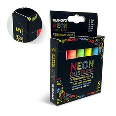 프리미엄 형광 분필 세트 5색 프리미엄분필 형광분필 네온분필