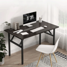 접이식 책상 테이블 간이 식탁/접이식 테이블/일자형 책상/간이식탁/800책상/1000책상/1200책상/공부책상/사무실책상/폴딩 책상, 모서리라운드(블랙) 1000X600, 모서리라운드(블랙)1000X600(단종)