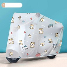 오토바이커버 오토바이덮개 방수 자외선 오토바이 배런, 5XL-번영, 4XL