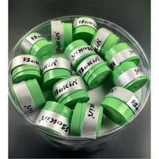 60Pcs 오버그립 슬립 테니스 라켓 그립 패들 액세서리 충격 배드민턴 스쿼시 훈련 스웨트 밴드, W75 Gr n