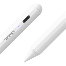 로랜텍 아이패드 호환 스타일러스 스마트 터치펜 RRT-412, 화이트, 1개