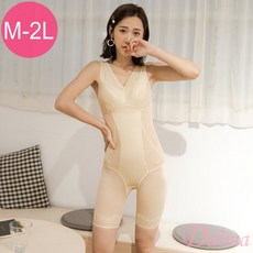 Daima黛瑪 無鋼圈塑身衣 大尺碼 夢露曲線升級長版 透氣鍺元素連身塑身衣 M-XXL 膚色
