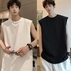 無袖T恤 無袖背心 運動背心 運動T恤 男生運動服 夏季寬鬆無袖汗衫 百搭運動健身背心