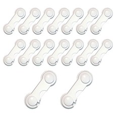 LivingJun 抽屜鎖, 16個, 白色