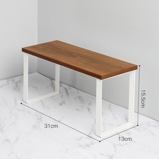 日式桌面鐵藝置物架 多功能整理架子, 小號13*31*15.5cm, 1套