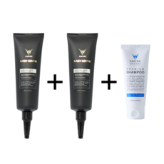 이지로 새치커버 흑채 두피염색 바르는 헤어틴트 이지커버 50ml / 120ml, 1개, 120ml 2개 세트 + 샴푸(100ml)