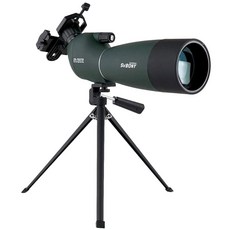 SVBONY SV28 삼각대가 있는 스포팅 스코프 방수 65.5X177.8CM(25-75X70인치) 범위 각도 사격 사냥 어댑터 표적 컴팩트 포함 휴대폰, 2575x70