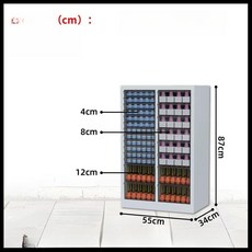 네일아트 용품 보관함 크림화이트 매니큐어 캐비닛 조합 서랍장, 1.4mm, 화이트 87 높이 22 (소+중+대)