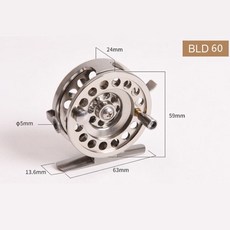 好貨下殺 捲線器 漁輪 全金屬鋁合金CNC閥飛蠅輪 DIY改裝磯釣輪, 前打輪【左手/BLD60】