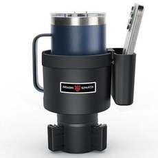 106054 Seven Sparta 휴대폰 홀더 및 케이블 액세스가 있는 컵 확장기 3-in-1 자동차 오거나이저 휴대폰/카드용 측면 보관 상자 Yeti Owala H