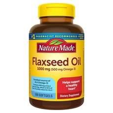 네이처메이드 플랙씨드 오일 1000mg 소프트젤, 100정, 1개