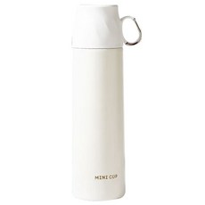 해이소 휴대용 손잡이 보온 텀블러, 1개, 화이트, 500ml