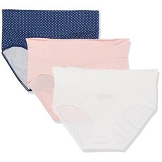 Hanes 여성용 임산부 모던 브리프 여성용 임산부 모던 브리프 3팩 색상은 다를 수 있음 네이비/화이트 도트/화이트/젠틀 피치 446889