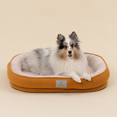 펫앤마마 겨울 강아지 슬개골보호 극세사 베개형 방석 커버분리형, Orange(오랜지), 1개