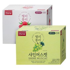 쉐프엠 젤리블리 샤인머스켓 1박스+리치 1박스 총40입/대만식/간식/해외간식/푸딩, 1개