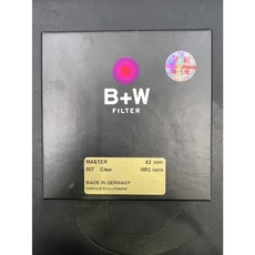 德國B+W Master 82mm 007 Clear MRC UV/超薄高硬度奈米保護鏡/捷新公司貨, 1個, 黑色