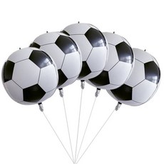 생일 파티 학예회 이벤트 할로윈 용품 골든 트로피 축구 스타 호일 풍선 소년 남자 장식 스포츠 게임 에어 볼 글로보 베이비 샤워 18 인치, 5pcs 4d