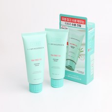 브링그린 티트리 시카 수딩 크림 플러스 100ml 강력한 수분 진정 효과, 2개
