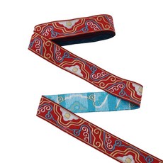 Cloud Embroidered Appliques 1.7M Long Sewing Fabric Trim compatible with Jackets Shirts, 빨간.