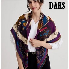 [백화점 정품] 닥스 DAKS 25SS 울 캐시미어혼방 정사각 양면 숄 스카프FKI011I