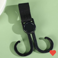 유모차 유모차수납 가방걸이, 블랙 072780DC