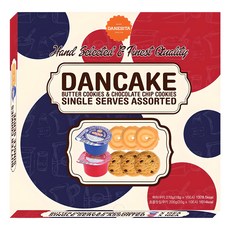 DANESITA DANCAKE奶油餅乾 15入+巧克力餅乾 10入, 470g, 1盒