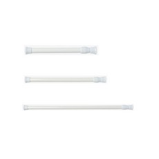 압축봉 DIY 수납정리 11종길이 화이트, 화이트18-25cm(직경1.3cm)화이트