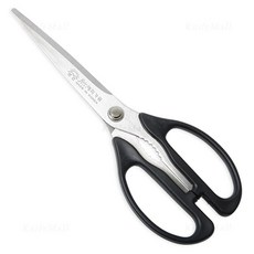 선진 양손용 톱니 해피가위 (검정) 240mm 미세톱니, 검정