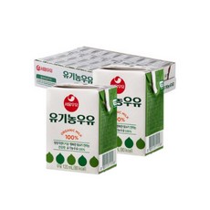 서울우유 유기농우유, 120ml, 4개